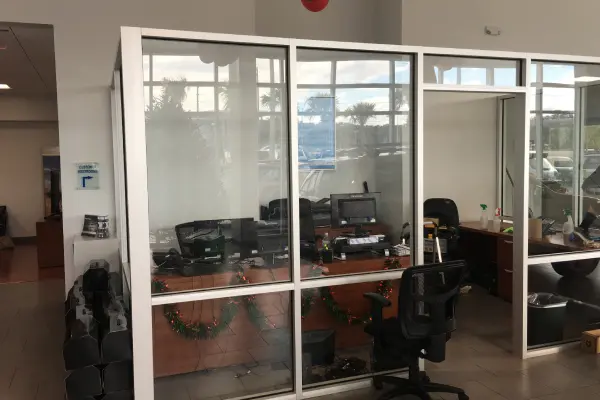Office Room with tinting Glass